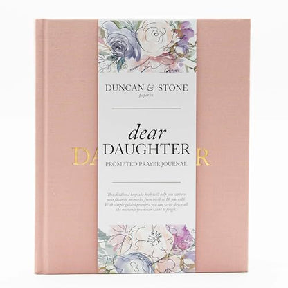Duncan & Stone Dear Daughter Journal, Mom Memory Book, Pink, 230pg