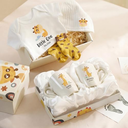 AW BRIDAL Baby Gift Baskets Boys Girls Shower, Giraffe Gender Reveal Gifts - color: Giraffe