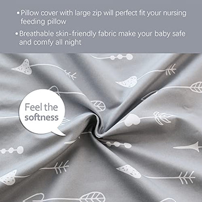 Biloban Nursing Pillow Cover 2 Pack for Boppy Pillow, Navy Cloud & Arrow - color: Cloud & Arrow