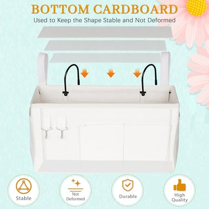 Bedside Caddy Bedside Storage Bag for Headboards/Bunk Bed - color: 1PC White