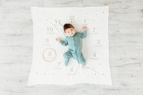 Pearhead Hello World Baby Milestone Blanket and Photo Prop