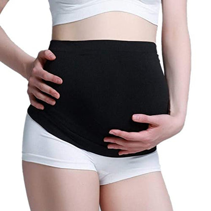 MommySafe Pregnancy Belly Support Band - RF-EMF Shielding Maternity Belly Band, Pregnancy Must Haves (Medium, Black) - size: Medium