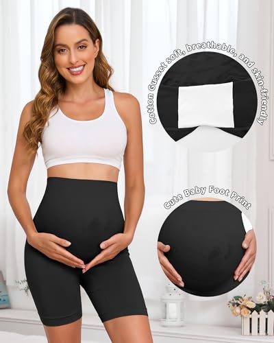 Pack of 2 Different Black Maternity Underwear Shorts M