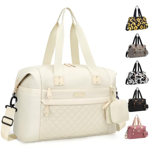 Pritent Diaper Bag Tote Waterproof Maternity Baby Bags with Pacifier Case - color: White, size: Medium