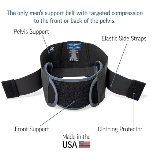 OPTP Men’s Pelvic Support Belt by Diane Lee – SI Joint Belt, Small - size: Small (Pant Size 30-32)