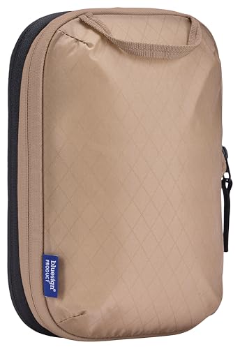 Thule Compression Packing Cube, Size Small, Semitransparent Fabric, Easy to Pack, YKK Zippers - color: GENTLE BEIGE, size: Small