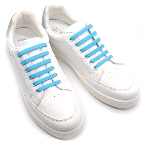 No Tie Shoelaces for Kids and Adults Stretch Silicone Elastic No Tie Shoe Laces - color: Black