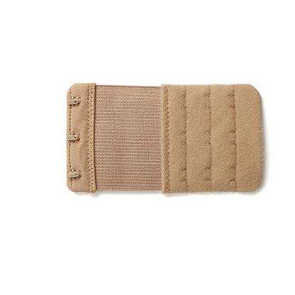Women's Bra Extender 3 Hook / 2 Hook Bra Extension Strap Soft and Comfortable - color: 6 Pcs Beige, 3 Hook 3/4 Inch