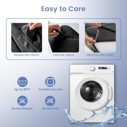 Sasttie Adjustable Wedge Pillow Set for After Surgery, Black - color: Black, size: Adjustable 9&12 Inch + 1 Head Pillow