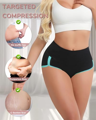 Women's Cotton Underwear Tummy Control Ladies Panties 4 Pack - size: X-Large