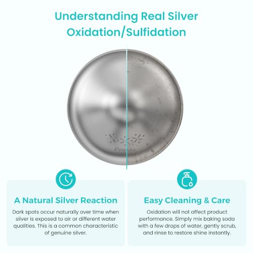 Paruu Silver Nursing Cups for Breastfeeding, 2.56inches/65mm - size: 2XL-2.56inches/65mm