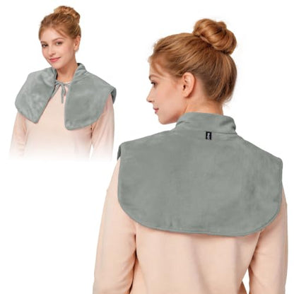 SPRING SEAON Microwavable Neck Heating Pad for Shoulders, Back and Chest - color: Gray