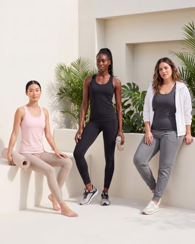 5 Pack Women's Dry Fit Racerback Tank Tops Sleeveless Athletic Workout Gym - color: Set 7, size: Small