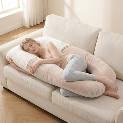 100% Organic Cotton Pregnancy Pillowcase for U-Shaped Pregnancy Pillow - size: 19.5"x29"