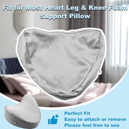 Satin Knee Pillowcase for Contour Legacy Knee Pillow (Slate Grey) - color: Slate Grey