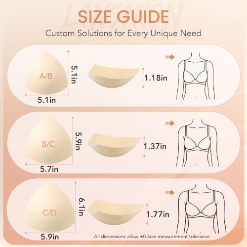 Bra Pads Inserts,Removable Sports Bra Inserts,6/12 Pairs - size: 12 Pairs-C/D