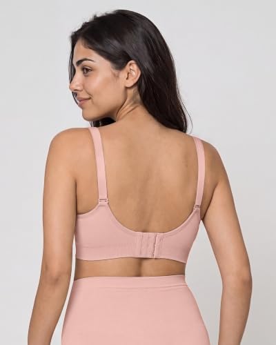 Stelle Nursing Bras Maternity Bralette Seamless for Breastfeeding - color: 1 Pack Pink, size: Medium