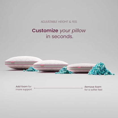 IWS I WANNA SLEEP Premium SnowTouch® Adjustable Size Pillow - color: Queen, size: Pack of 1