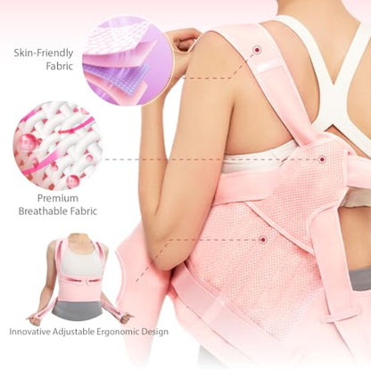 Posture Corrector for Women and Men, Adjustable Full Back Brace