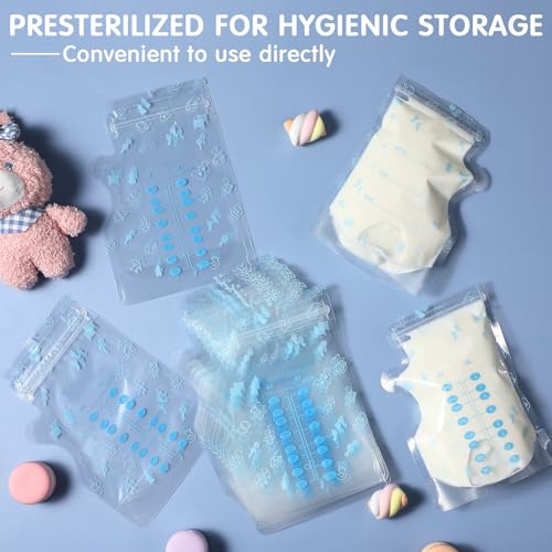 Sherr 500 Count Breastmilk Storage Bags, 8 oz Breast Milk Storing Bags