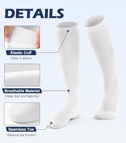 Breslatte Compression Socks for Women Men 15-20 mmHg - color: 3s4 3nude 4, size: Small-Medium