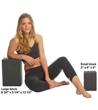 Everyday Yoga Premium Foam Block, 3in/4in/5in Thick, Multi Colors, 1 Block - color: Black, size: 6.75 Inch Thick