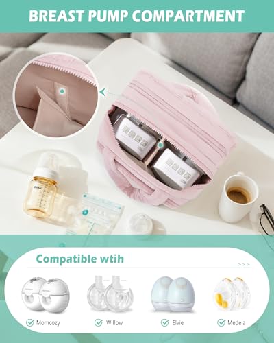 Wearable Breast Pump Bag Compatible with Momcozy/Medela/Elvie/Eufy