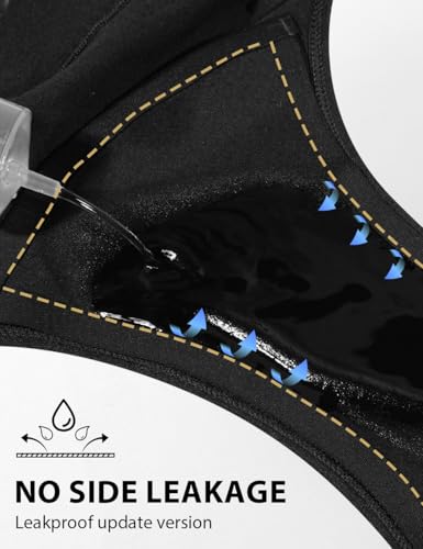 ALLBASE Women's Cotton Period underwear leakproof high absorbency 3 Pack Regular & Plus Size - color: Black, size: 4X-Large