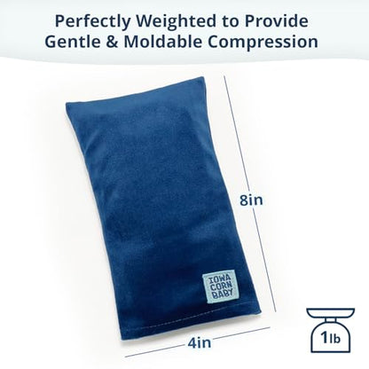 Mini Microwave Heating Pad and Cold Pack, Cold Hands, Neck and Wrists 4x8in - color: Oasis Blue