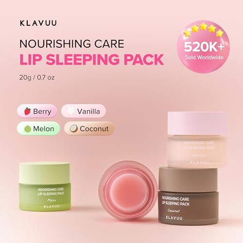 Klavuu Berry Lip Sleeping Mask Overnight for Chapped Lips (0.7oz) - color: Berry