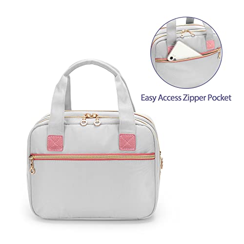 Damero Wearable Breast Pump Bag and Pump Parts Bag with Mat Bundle