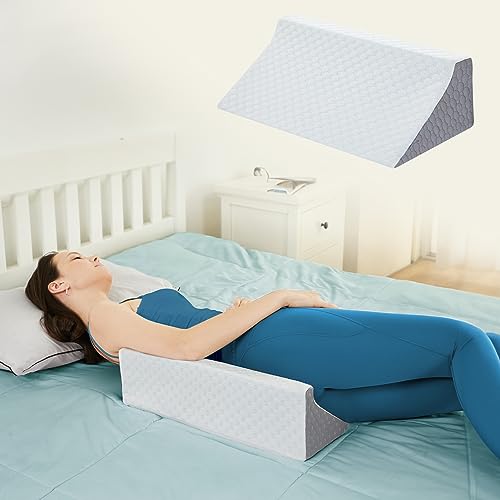 Wedge Pillow for Sleeping, Body Positioner for Side Sleepers - color: White