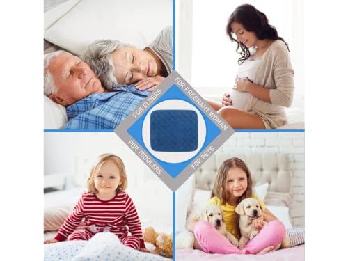 Velvet Opulence Premium Comfort Chair Pad/Underpad Washable Size - 18X24 (Blue) - color: Blue