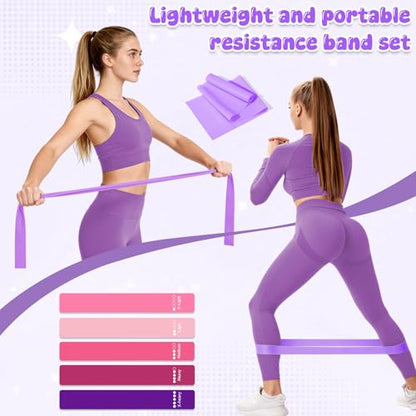 18PCS Pilates Kit, Pilates Equipment Set, Home Workout Kit for Women - color: Purple