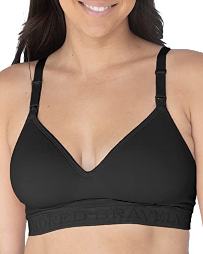 Kindred Bravely Signature Sublime Seamless Contour Maternity & Nursing Bra - color: Black, size: Medium
