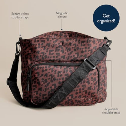 Itzy Ritzy Belong Cargo Caddy Stroller Organizer & Crossbody Bag (Leopard) - color: Leopard