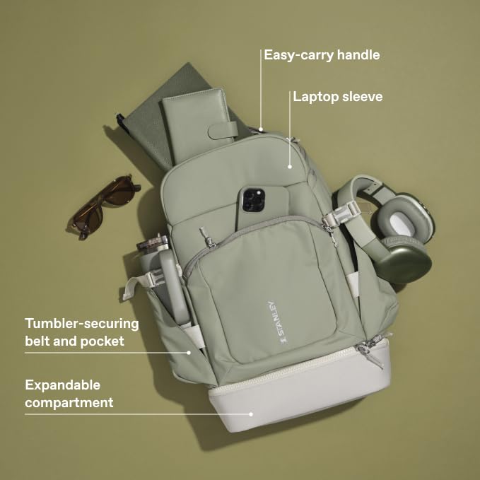 STANLEY Vitalize Backpack, Sage Grey - color: Sage Grey, size: Backpack