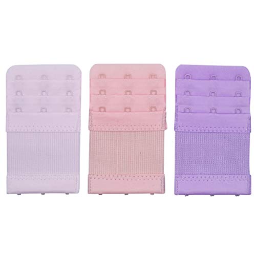 Elastic Back Bra Band Extender 3 X 3 Hook and Eye Tape Stretchy Extension - color: 11pcs/Pack (Multicoloured, Hook Center Size 3/4")