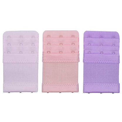 Elastic Back Bra Band Extender 3 X 3 Hook and Eye Tape Stretchy Extension - color: 11pcs/Pack (Multicoloured, Hook Center Size 3/4")