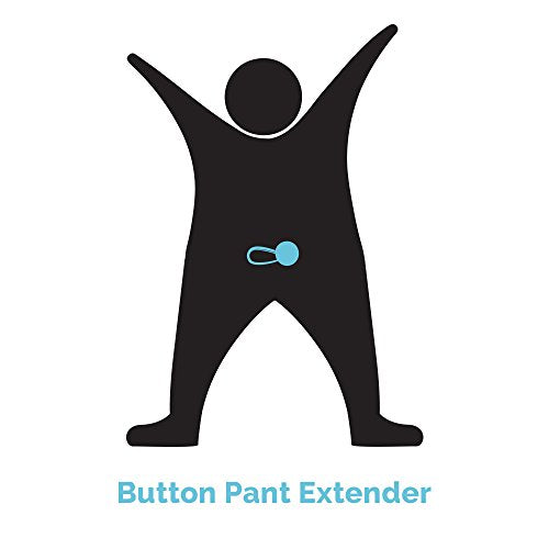 More of Me to Love Black Button Waist Extender (3 to a Package) - Adds 1" Instantly