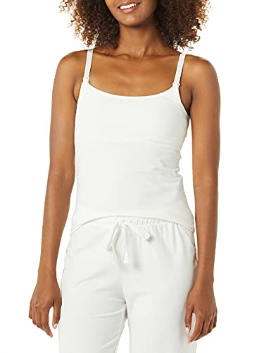 Amazon Essentials Women's Maternity Nursing Camisole with Adjustable Straps and Built-in Shelf Bra, Pack of 2 - color: 2-pack Black/White, size: XX-Large
