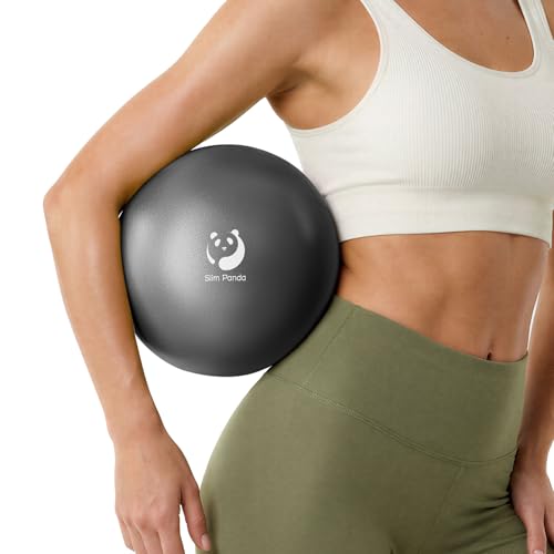 Slim Panda Pilates Ball 9 Inch Anti-Burst Small Exercise Ball - color: Black
