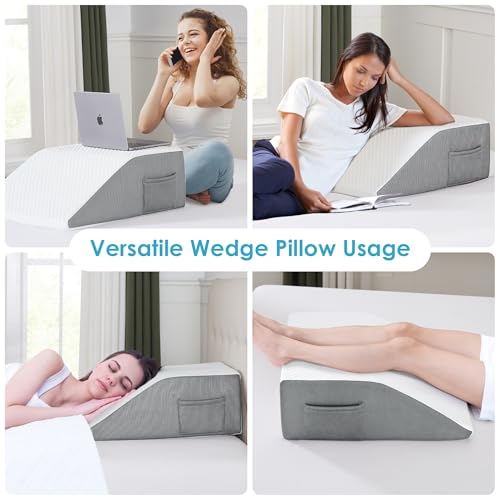 Cozymaker 10-inch Adjustable Leg Elevation Pillows for Swelling Pain Relief - size: Flat Top 10 inch Height