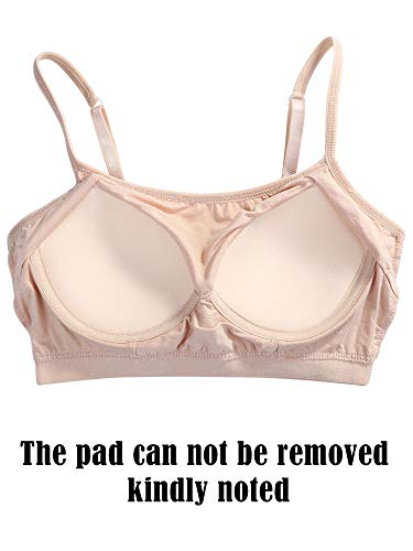 Blulu 3/6/12 Pack Camisole Bra Wireless Bralette - color: Black White Nude, size: Medium