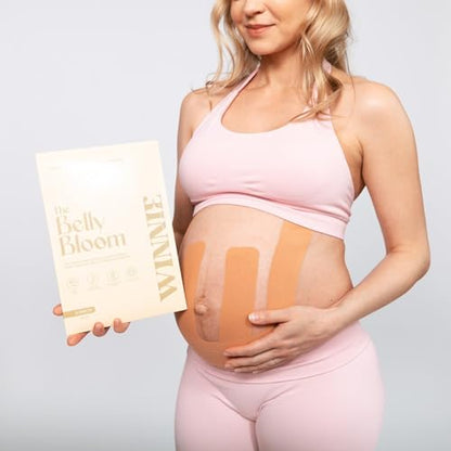 Belly Bloom Kinesiology Tape for Pregnancy (Beige) - color: Beige