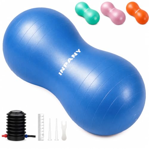 INPANY Peanut Exercise Ball for Labor, Physical Therapy & Fitness - color: Blue