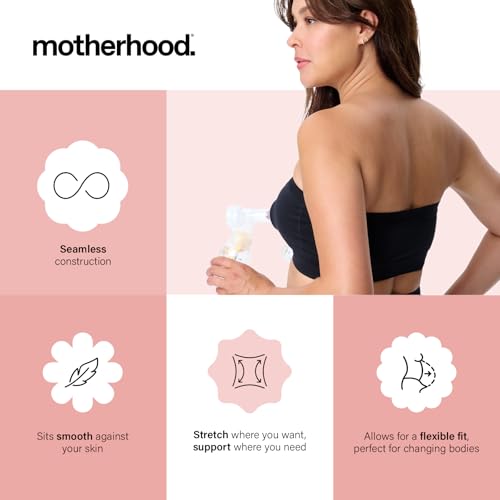 Motherhood Maternity Pump Strap Hands-Free Pumping Bra, Breast Pump Bra for Breastfeeding Pumps for Women - size: Medium