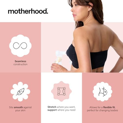 Motherhood Maternity Pump Strap Hands-Free Pumping Bra, Breast Pump Bra for Breastfeeding Pumps for Women - size: Medium
