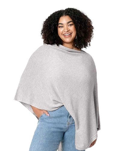 We are Amma | The Cocoon™ - Newborn Essentials Must Haves: Nursing Cover for Breast Feeding Essentials | Nursing Sweater Used as Breastfeeding Cover (Grey, Plus Size) - color: Grey, size: Plus Size