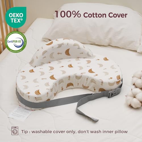 Momcozy Cozylite Nursing Pillow for Breastfeeding - Supportive Memory Foam - color: Starry Night